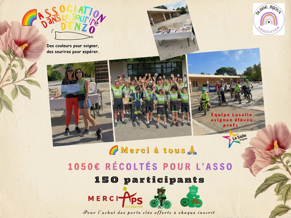 6ème rando cyclotouriste « Souvenir Louis Vignaud » - Association dans le sourire d'Enzo x APS Solidarité